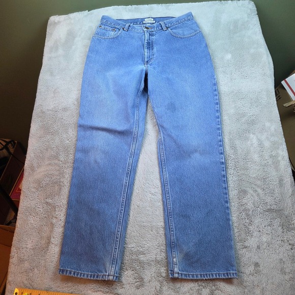 L.L. Bean Denim - L.L. Bean Original Fit Relaxed Jeans Womens 14 Reg Blue High Rise Straight Leg